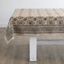 Mabel Block Printed Tablecloth