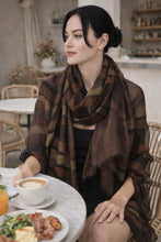 Mae Striped Wool & Silk Scarf