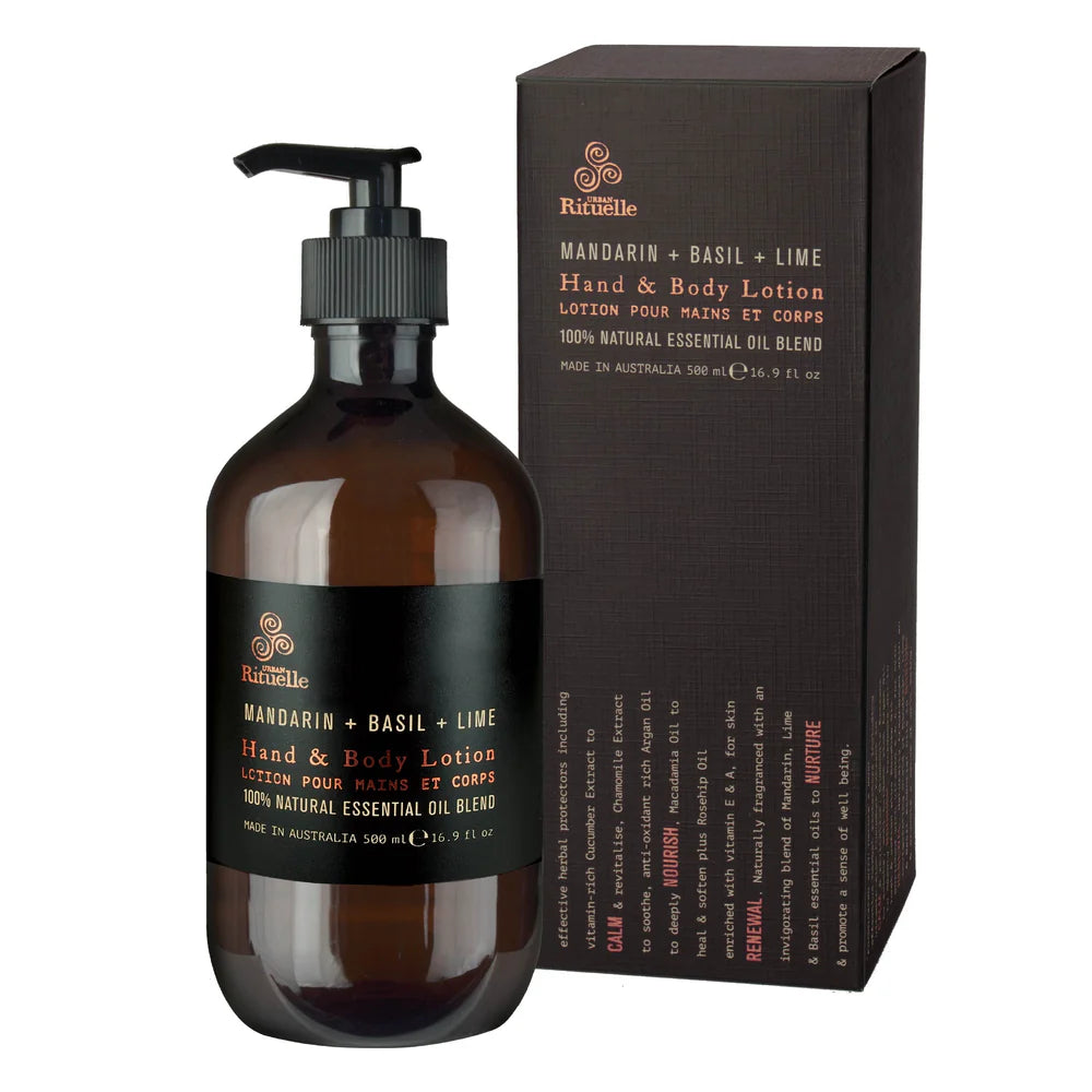 Mandarin + Basil + Lime Hand & Body Lotion