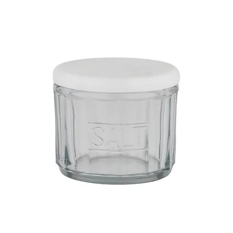 Marble/Glass Salt Jar