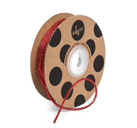 Metallic Woven Red Cord