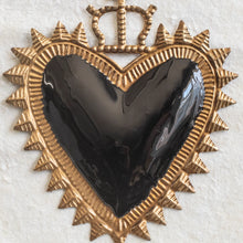 Milagro Black Heart with Crown
