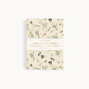 Mini Notepad jotter with floral background