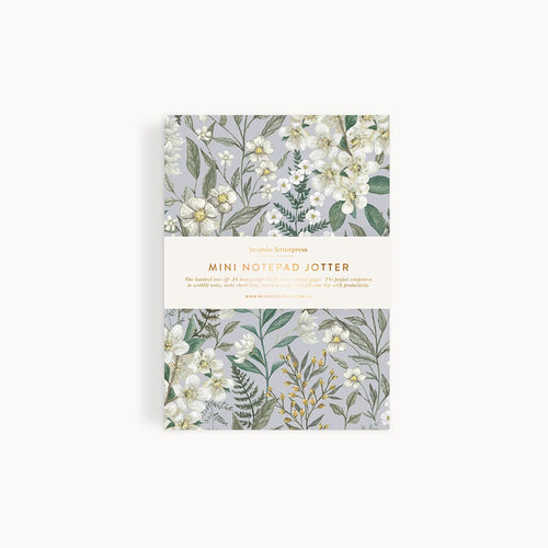 Mini Notebook Jotter with flowers