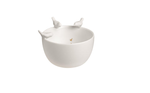 Mini Porcelain Bowl with Birds