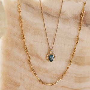 Mira Topaz Gold Necklace