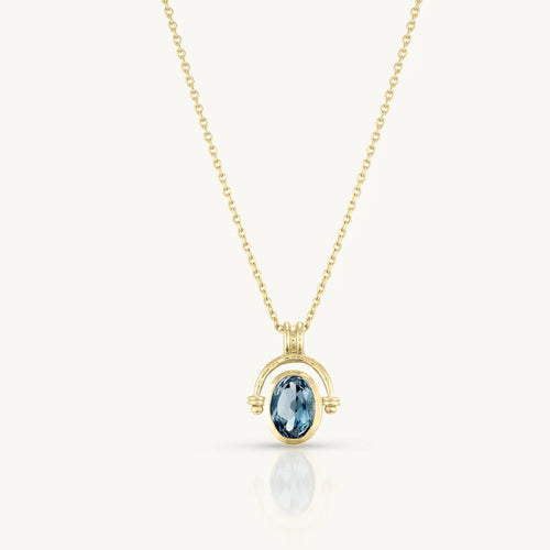 Mira Topaz Gold Necklace