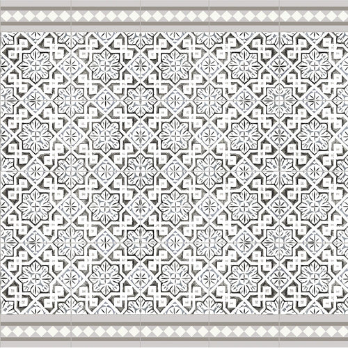 Morrocan Beige Vinyl Floor Mats