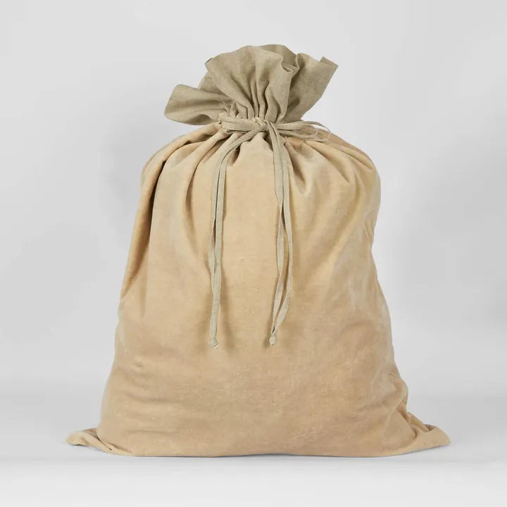 Velvet Gift Sack - Cream