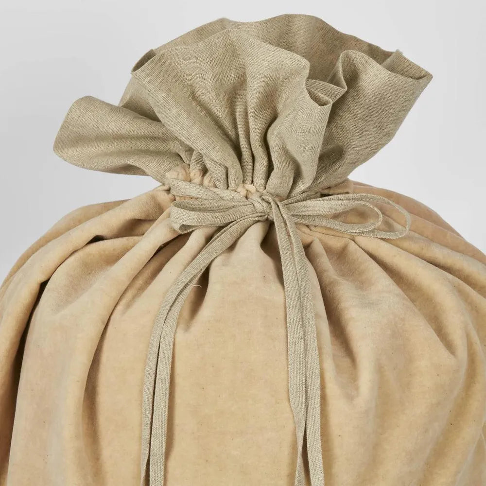 Velvet Gift Sack - Cream