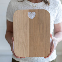 Oak Board With Heart Large