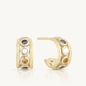 Olympia Multi Gold Hoops