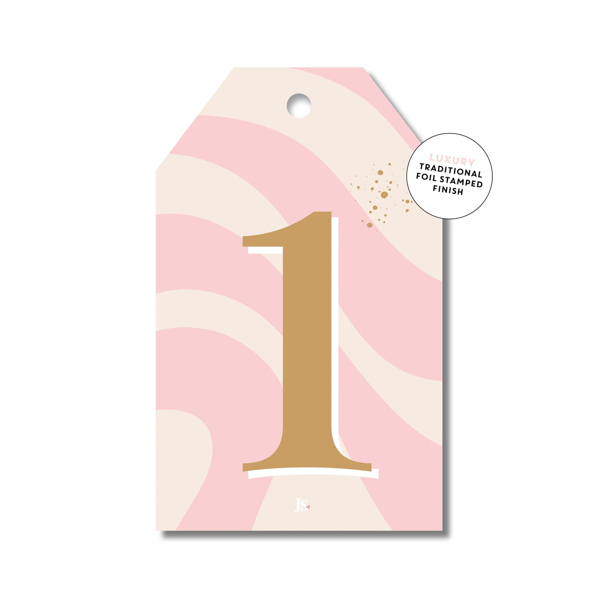 One Gift Tag Pink