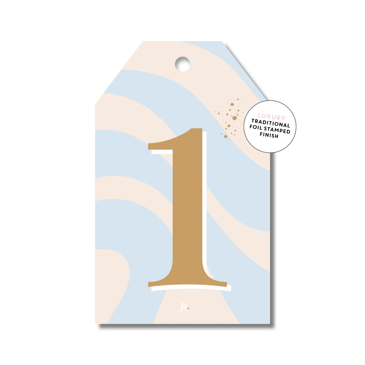 One Gift Tag Blue