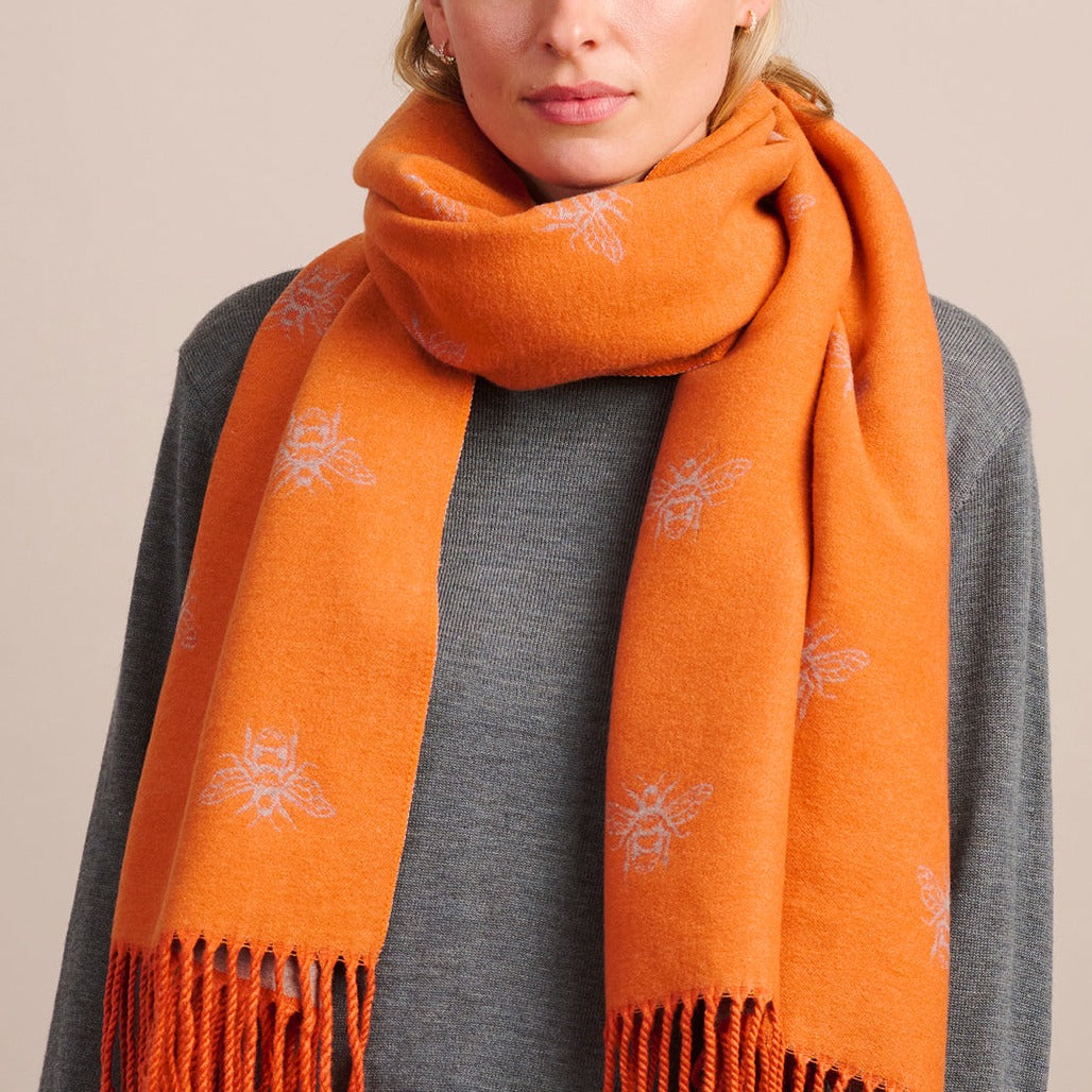 Bee Scarf - Orange