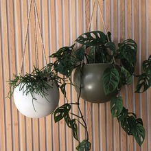 Orbit Hanging Planter Oatmeal