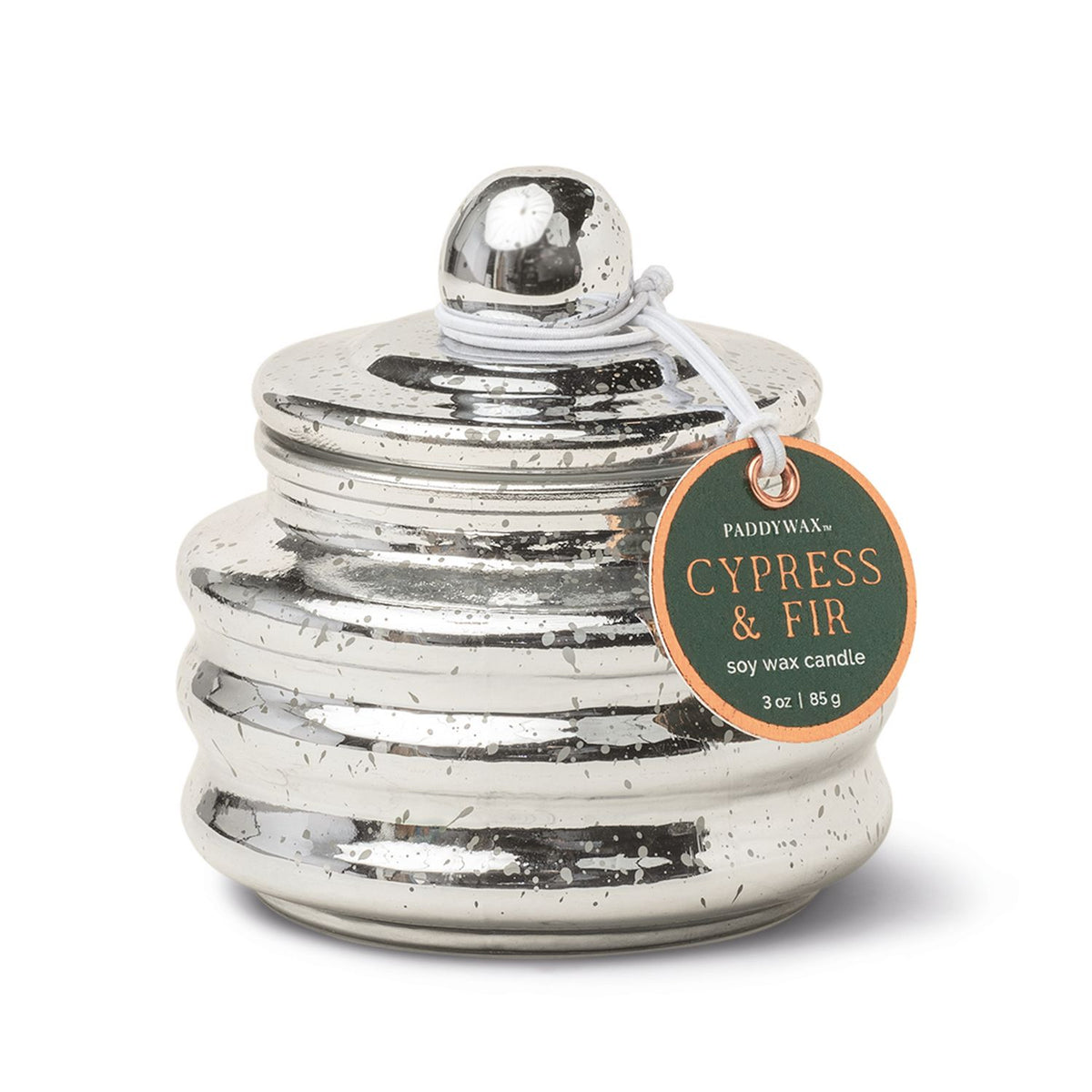 Beam Glass Candle Silver Cypress & Fir