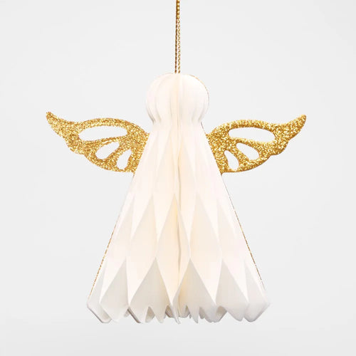 Hanging Golden Paper Angel