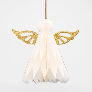 Hanging Golden Paper Angel