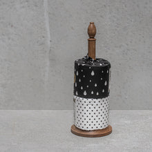 Oak Paper Towel Holder