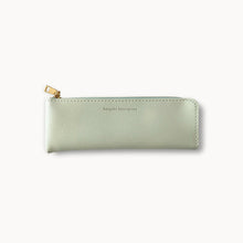Pencil case pale blue green