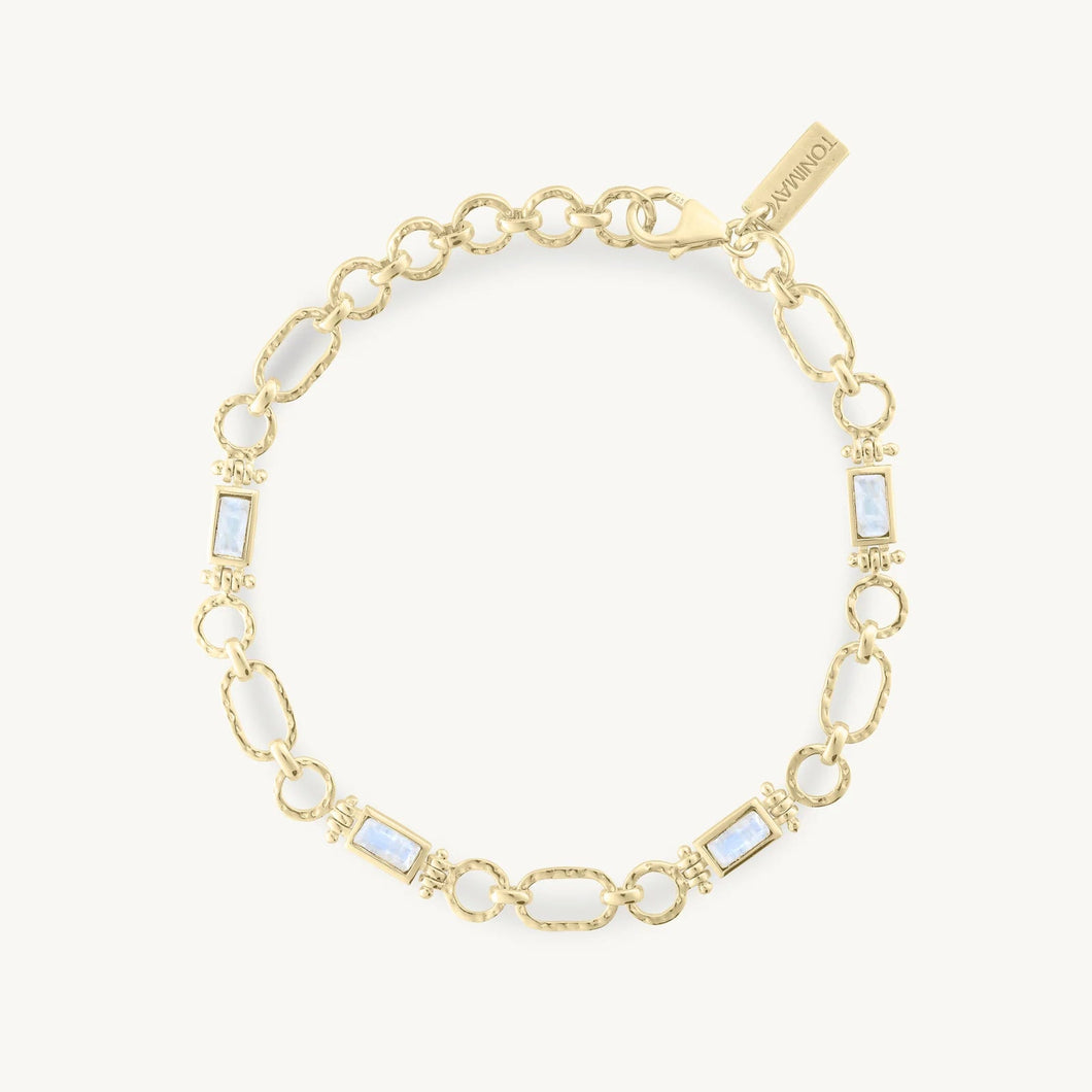 Petra Moonstone Gold Bracelet