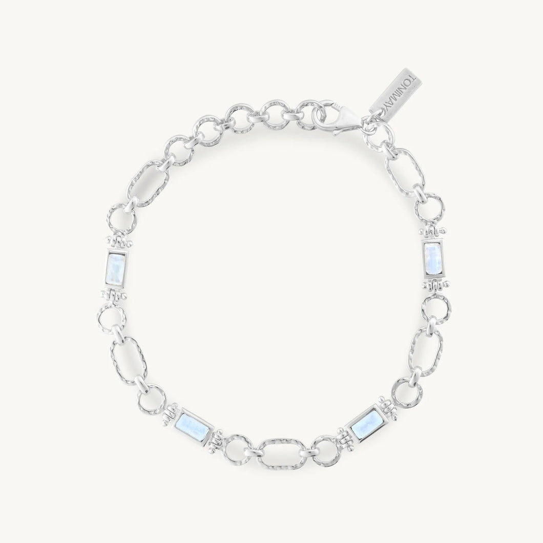 Petra Moonstone Silver Bracelet