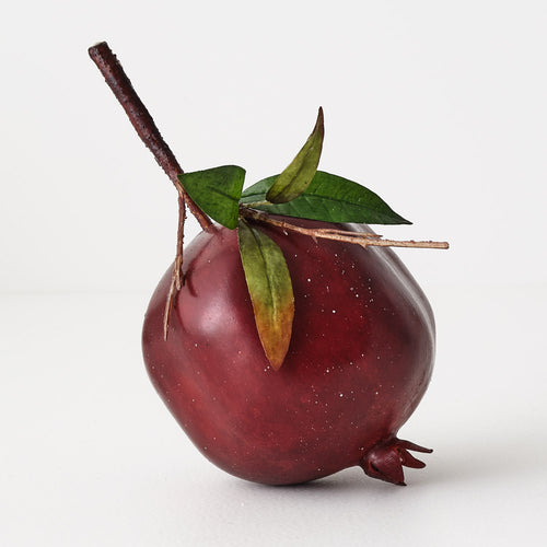 Pomegranate with leaf