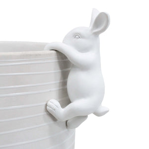 Pot Sitter Bunny White