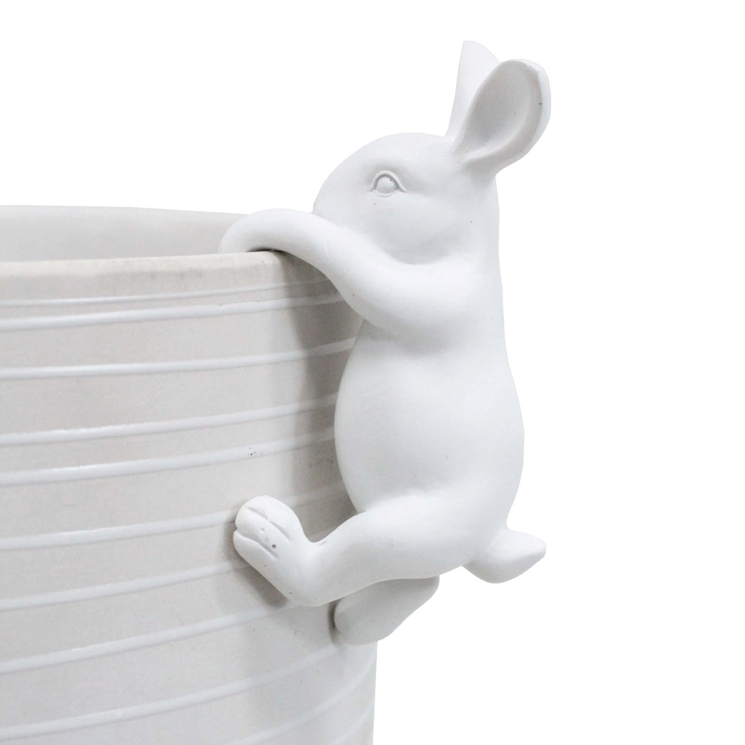 Pot Sitter Bunny White