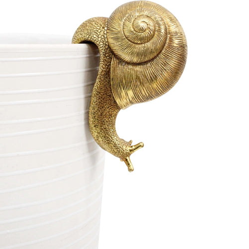 Pot Sitter Snail Gold