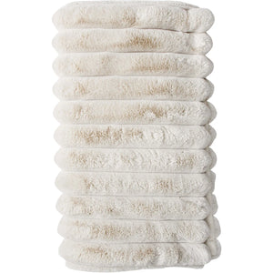 Puffer Faux Fur Throw