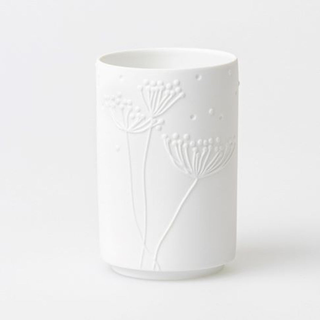 Queen Anne's Lace Embossed Vase