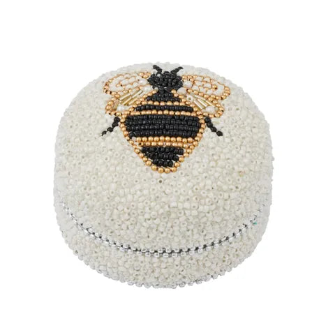 Queen Bee Beaded Trinket Box