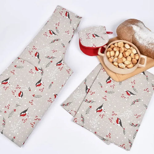 Christmas Robin Apron