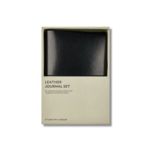 Refillable Leather Journal Set Black