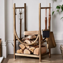 Fireplace Log Stand & Tools