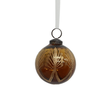 Amina Glass Bauble Amber/Gold