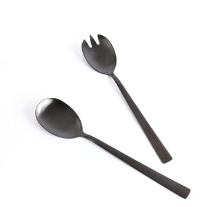 Salad Servers - Satin Black