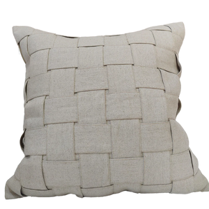 Intertwined Natural Linen Cushion