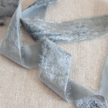 Silk Velvet Ribbon Bluegum