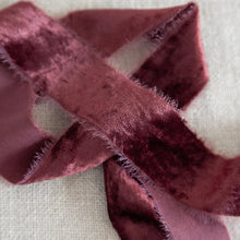 Silk Velvet Ribbon Pomegranate