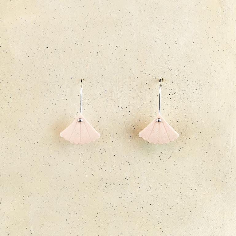 Small Ginko Drop Earrings