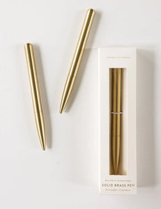 Solid Brass Ballpoint Twist Pen