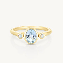 Sophia Sky Blue Topaz Gold Stacker