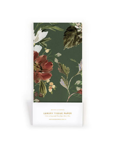 4pk Tissue Paper - Vintage Botanicals