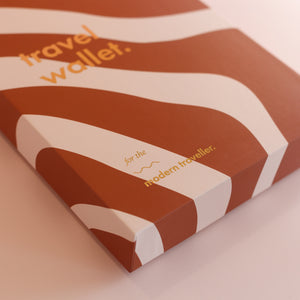 Rust Swirl Travel Wallet