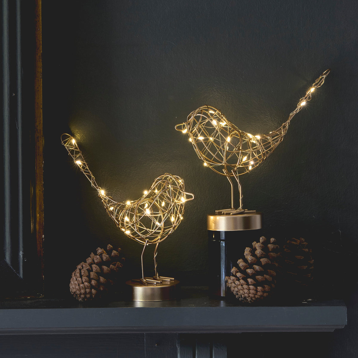Gold LED Robin