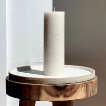 Textured Pillar Candle - Sandstone