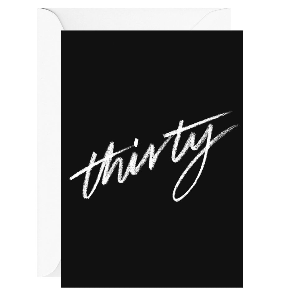 Thirty Greeting Card